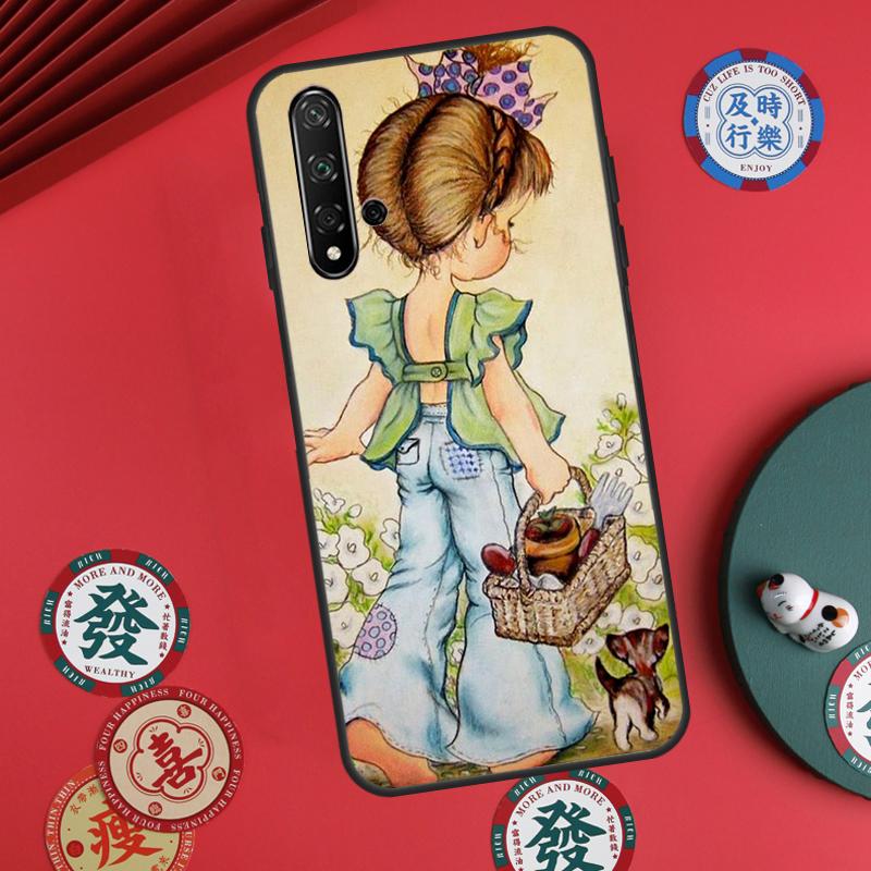 Sarah Kay pattern For Huawei Nova 11 Pro 9 10 SE Y70 Y60 Y90 Y61 Y91 Y73 Y72 12s 12i 11i 8i P30 P40 Lite Case