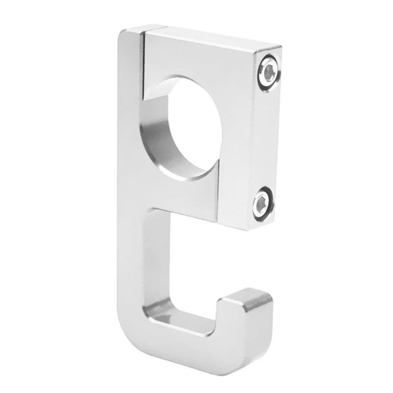 

Universally Motorcycle Hook Electric Bike Hanging Bag Rack Aluminum Handlebar Hanger Hook For Scooter Electric Bike серебряный