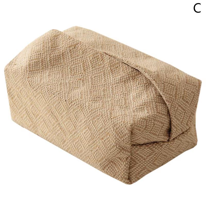 Cotton Linen Cloth Art Tissue Box Holder Rectangle Container Towel Napkin Paper Bag Pumping Box Home Decor Handkerchief Box Gift