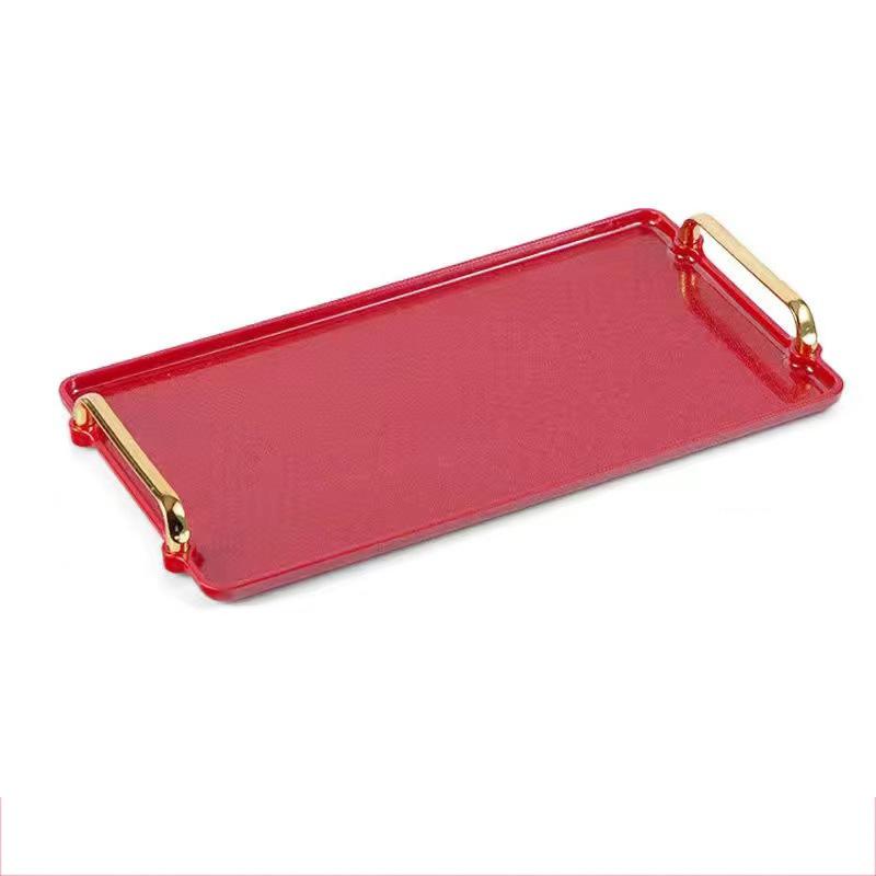 Modernes Serviertablett mit Griffen, Essenstablett, Desserttabletts, Premium-Partytabletts, Servierplatten, Tablett-Organizer für Ottomane, Couchtisch, Arbeitsplatte