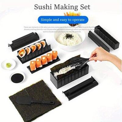 Sushi Form DIY Sushi Zubehör Küchenhelfer Reis- und Gemüse-Rolle Algen Sushi Rollwerkzeug
