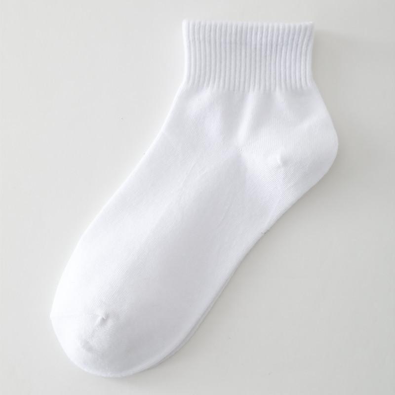 

Мужские гольфы до середины икры в японском стиле - Черно-белые с оборками для осени/зимы One Size