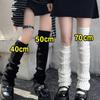 40/5070cm Length Lolita Leg Warmers Heap Socks Wool Leg Warmers Boot Cuffs  For Women Ladies