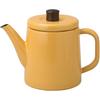 Nodahoro 15L Enamel Kettle, Gas and IH Compatible, Made In Japan, Yamabuki (Yellow) Color, PTR-15KYB