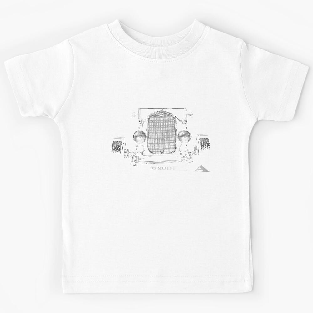 1929 Ford Model A, Hot Rod, black shirt Kids T-Shirt 140
