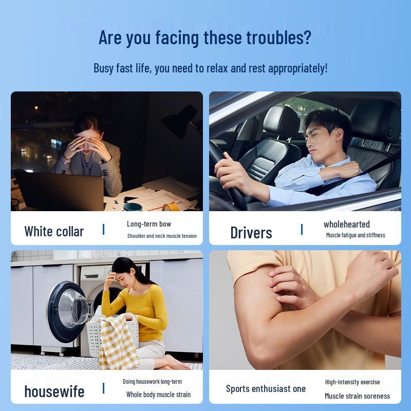 Dual Output EMS Meridian Therapy Massager for Shoulder & Neck