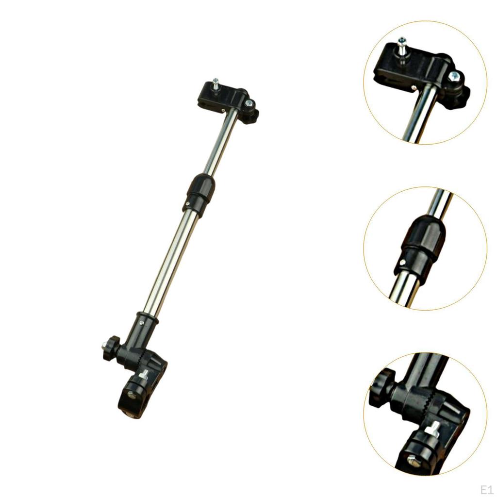 Umbrella Mount Stand Fixed Clip Stainless Steel Parasol Adjustable Support Connector