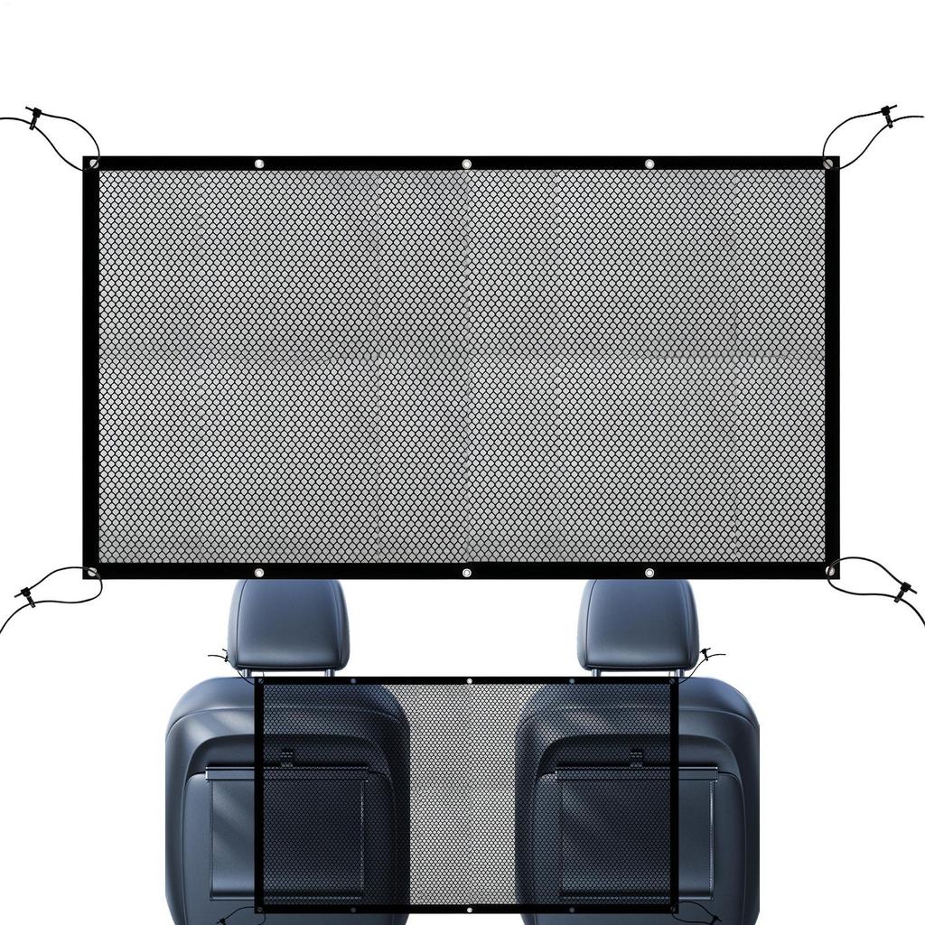 116x76cm Dog Net Adjustable Truck Divider Back Seat Barrier Heavy-Duty Foldable Isolation Net Car Accessories for Safe Driving