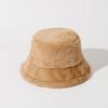 Korean Style Wool Bucket Hat Imitation Fur Warm Fisherman Hat Retro Women's Plush Hat  Girls