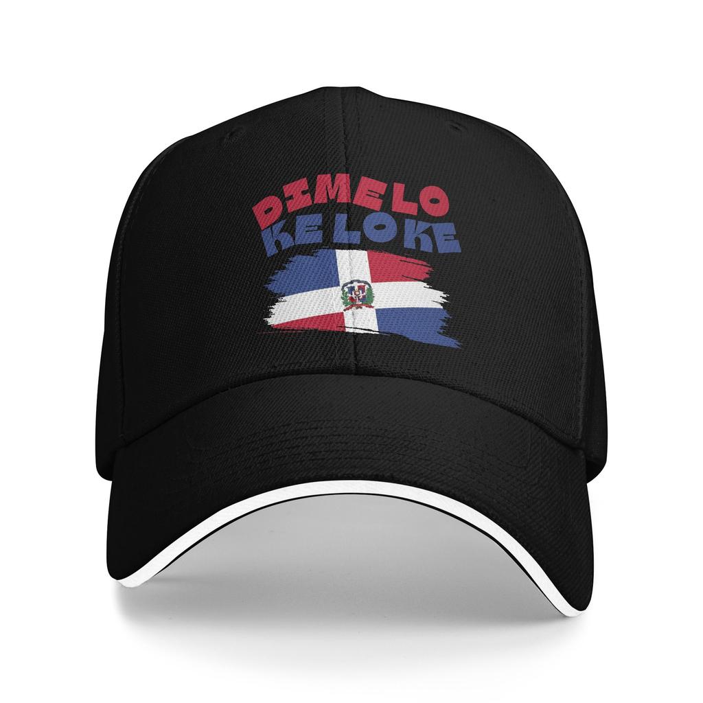 Dominican Republic Flag Baseball Caps Casual Sandwich Hats for Unisex Women Adjustable Headwear Running Golf