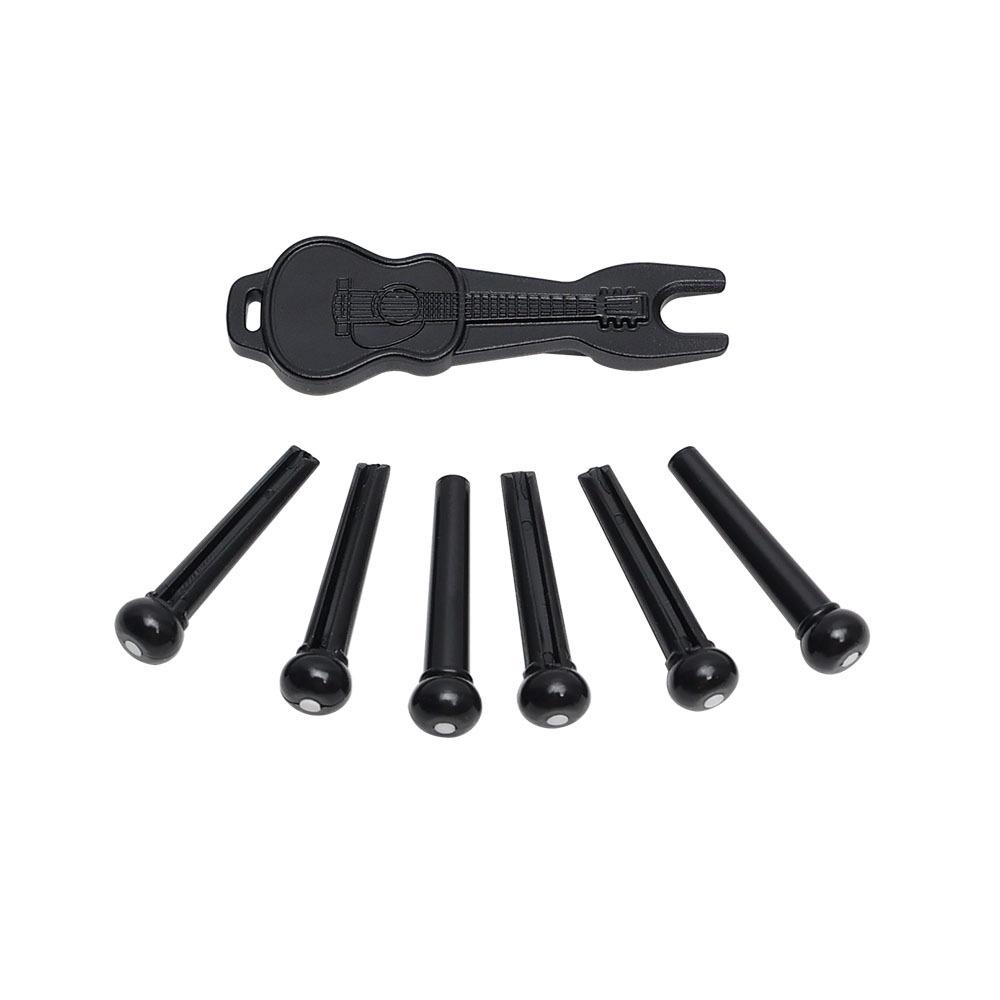 Белая ABS Запасная часть для бриджа акустической гитары, штифт для струн