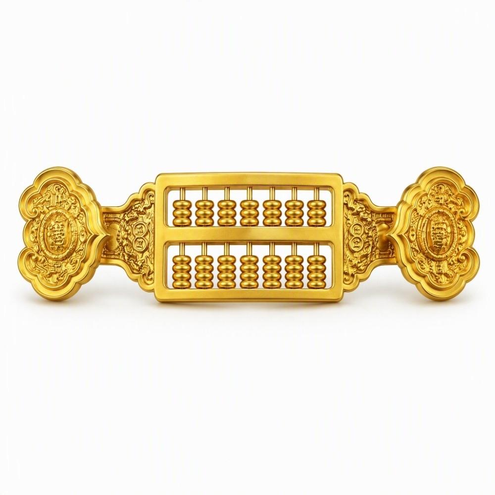 Zinc Zinc Alloy Ruyi Abacus Ornament 18cm Feng Shui Prosperity Abacus Decor Chinese Business Gift Office