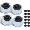 4PCS 1.98 Inch Trailer Axle Dust Caps Hub Grease Cover With 12 Rubber Plugs For 2000-3500 Lb Dexter EZ Lube Trailer, Camper, RV Boat Axles