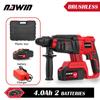 NAWIN 300N/M Cordless Rotary Hammer Brushless Copper Motor Rechargeable Hand-held Electric Tool Hammer Impact Drill