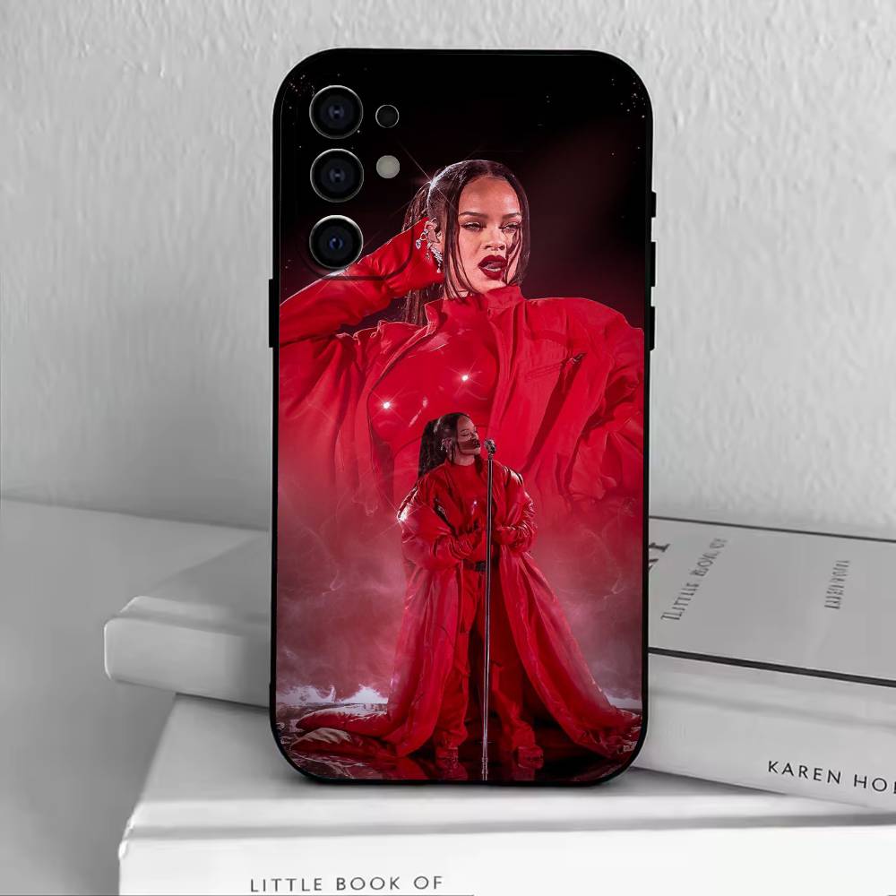 

Чехол для телефона Singer-R-Rihanna Черный Силиконовый Мягкий Для Samsung S25,S24,S21,S22,S23,S30,Ultra,S20,Plus,Fe,Lite Samsung S23plus5G