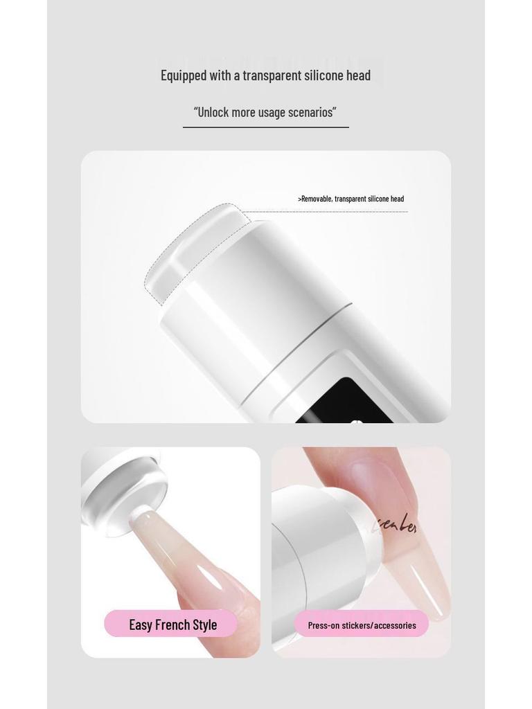 360° Rotating Portable Nail Light Stand for Manicure and Wearable Nail Pieces