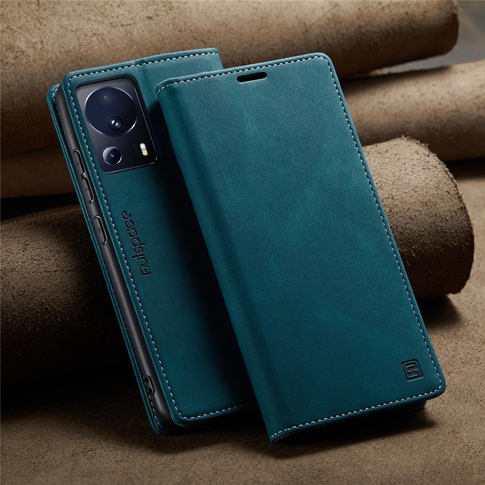 Luxury Genuine Leather Magnetic Wallet Flip Case for Xiaomi Mi 14 13 Lite Pro Card Slot Stand Shockproof Foldable Holder Full Protection Cover
