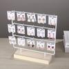 Solid Wood & Wrought Iron Earring Stand with Hooks - Jewelry Display & Storage Rack with Cardboard Packaging