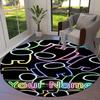 Among Us Custom Name Round Area Rug,Carpet Rug for Living Room Bedroom Sofa Playroom Decor,Non-slip Floor Mat