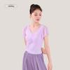 OEING Women's Short Sleeve Mesh Modern Dance Top