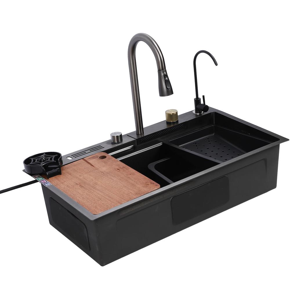 Drop In Kitchen Sink Multifunction Single Bowl Stainless Steel Kitchen Sink Workstation with 360 Deg