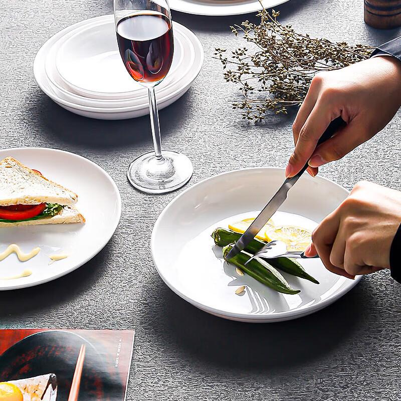 11-inch White Melamine Dinner Plate