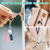 1Pcs Lip Balm Holder Keychain with Soft Braided Lanyard Lightweight Lip Gloss Carrier for Women Girls Daily Outdoor Travel