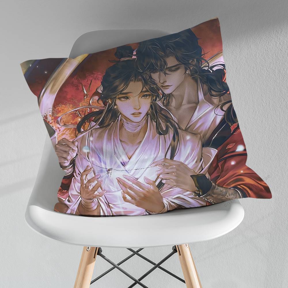 Heavens officials Blessing Pillow Case For 30x30cm45x45cm55x55cm For Home Bedroom Decoration And Protector