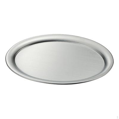 Platos de acero inoxidable para aperitivos y postres, vajilla para servir, plato de cena