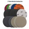 10PCS 3 Inch Silicon Carbide Sanding Discs Wet/Dry Sanding Sandpaper 240-10000 Grit Sanding Paper Set Abrasive Disc Tools