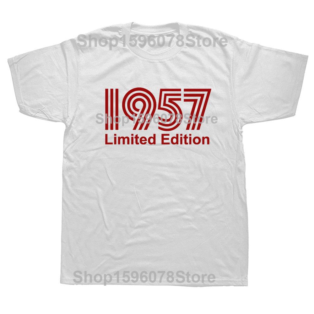1957 Limited Edition Funny Graphic T-Shirt Mens Summer Style Fashion Short Sleeves Streetwear T Shirts