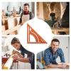 Carpenter Square Tool Adjustable Angle Measuring Layout Tool Woodworking Triangle Ruler For Men Professionals Hobbyists Women