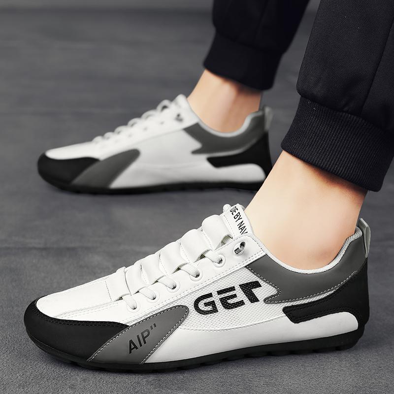 Мужская нескользящая износостойкая модная дышащая обувь с сеткой для спорта и отдыха — фото 11