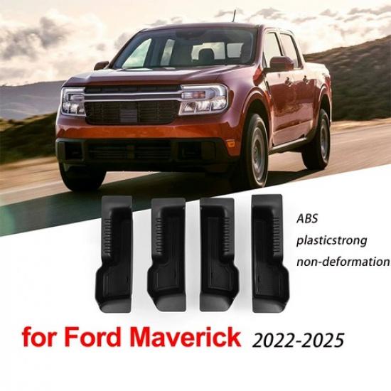 4X Front Rear Door Storage Door Organizer Handle Tray Ford Maverick -2025