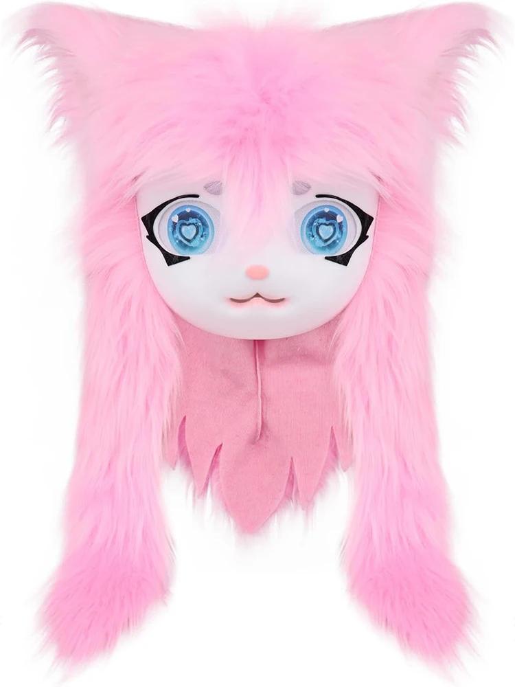 Halloween Fursuit Kigurumi Beast Head Mask Cosplay Animal Cat Anime Lolita Kig Skull Helmet Carnival Party Costume Prop Gifts