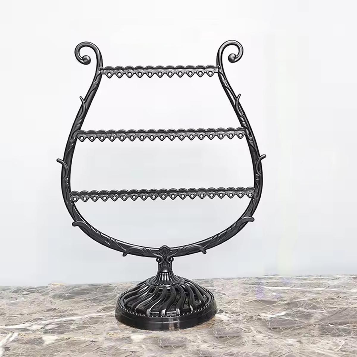 

1 шт. - Черная подставка для украшений, Креативная стойка для хранения украшений в форме бокала для вина, Может использоваться для демонстрации в спальне или гостиной