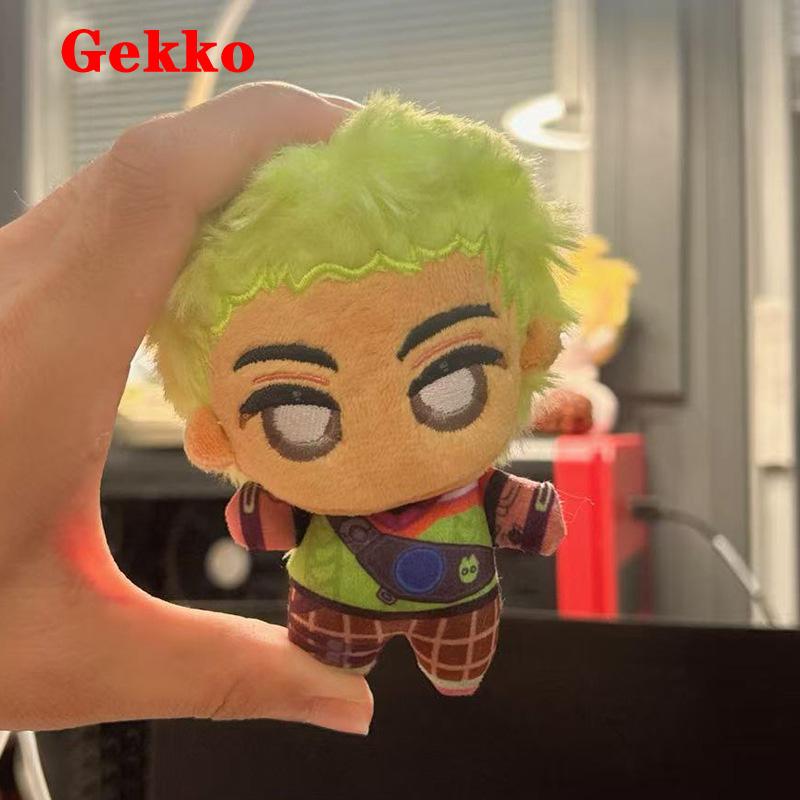 Schöne 10cm Anime Spiel Valorant Klee Grüne Haare Gekko Plüschtiere Niedlicher Cartoon Schlüsselanhänger Rucksack Tasche Anhänger Lustige Plüschfigur Puppe About 10cm