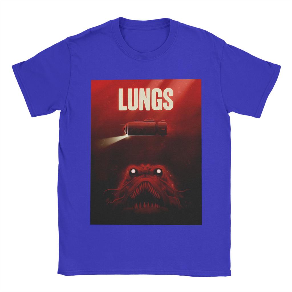 Casual T Shirt Beach Lungs Iron Lung Game Poster Leisure T Shirts Cotton Tee Shirt for Unisex Classic Pattern Short Sleeve Clothing