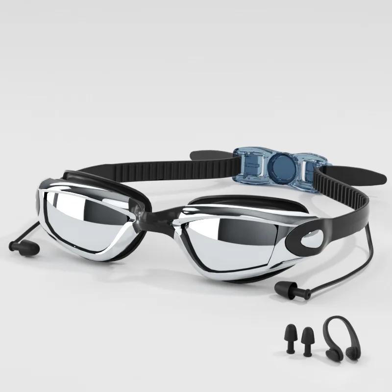 Swim Goggles Professional Swimming Goggles Anti-Fog Anti-UV No Leaking Swimming Goggles Adjustable Clear Vision Swimming Goggles
