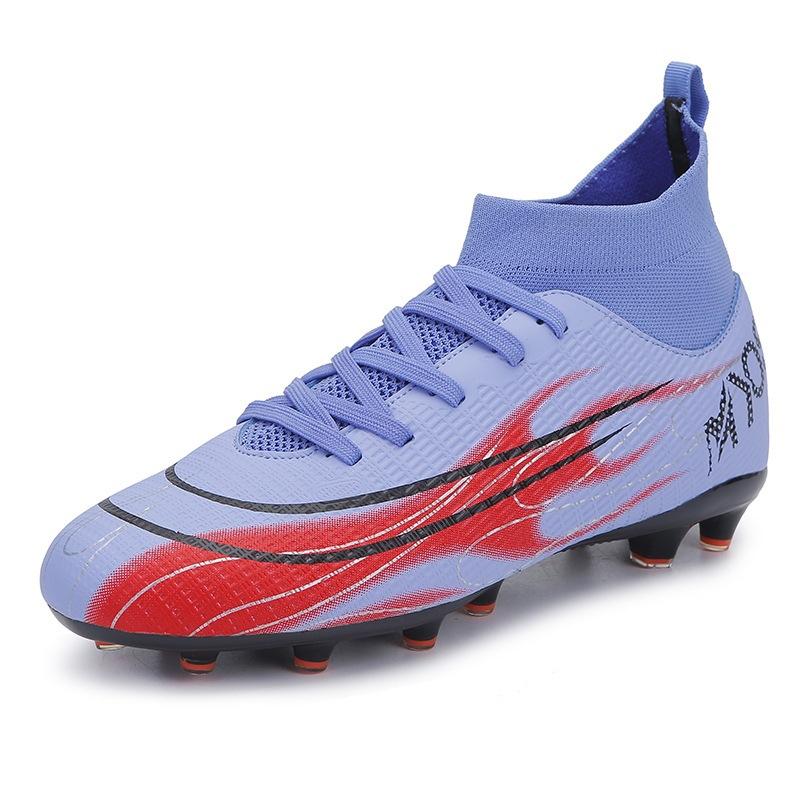 

New Student Training Spike Shredded Football Shoes Youth Artificial Adult Football Shoes Lawn Sneakers 45