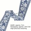 24M Vintage Embroidery Fabric Jacquard Webbing Trim Boho Lace 7CM Width Trim Tassel Accessories Upholstery Trim