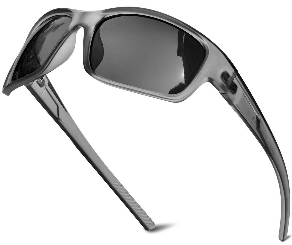 KANASTAL Men's Sports Sunglasses with UV400 Protection, TAC Polarized Lenses, Ultra-Lightweight, Impact Resistant, Popular for Driving, Hiking,