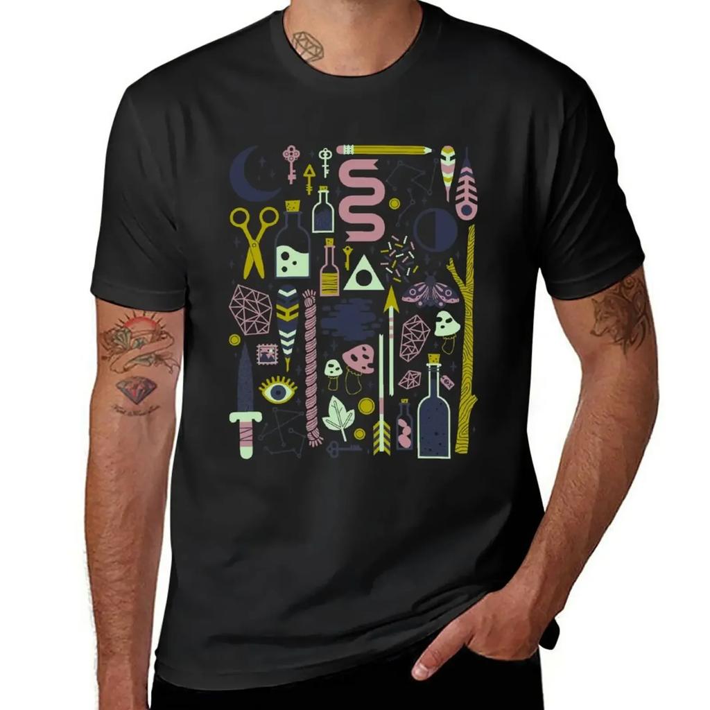 The Witch's Collection T-Shirt korean fashion boys animal print plus sizes plain t shirts men