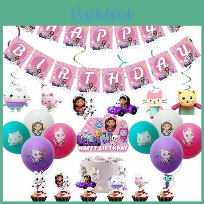 Gabby's Dollhouse Game Themed Party Supplies Perfect For Birthday And Pajama Parties