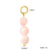 Dainty PVD 18K Gold Plated Stainless Steel Jewelry Multi Color Natural Stone Charm Pendants for DIY Bracelet Necklace Making