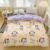 1PC Cartoon Crocodile Pattern Duvet Cover 100% Cotton Quilt Cover with Zipper Skin-friendly Comfortable Queen Size Bedding