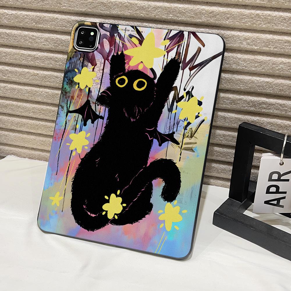 Applicable To Star Black Cat Apple iPad 11-inch Protective Case Xiaomi Pad 6 Soft Case Samsung Tab S7 Light and Thin