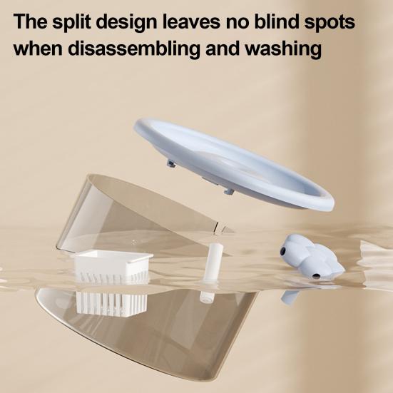 1,5L Katzenbrunnen Automatischer Haustier-Trinkbrunnen Leiser Haustier-Wasserspender