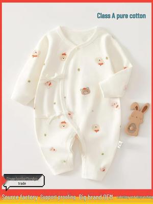 Newborn Cotton Butterfly Long Sleeve Romper Pajamas
