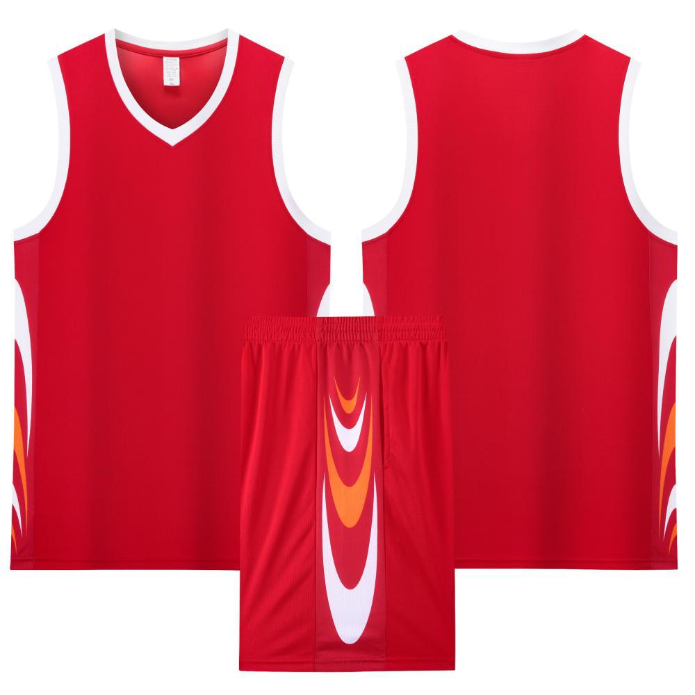 Men's Quick-Dry Breathable Basketball Uniform with Customized Team Letters and Numbers